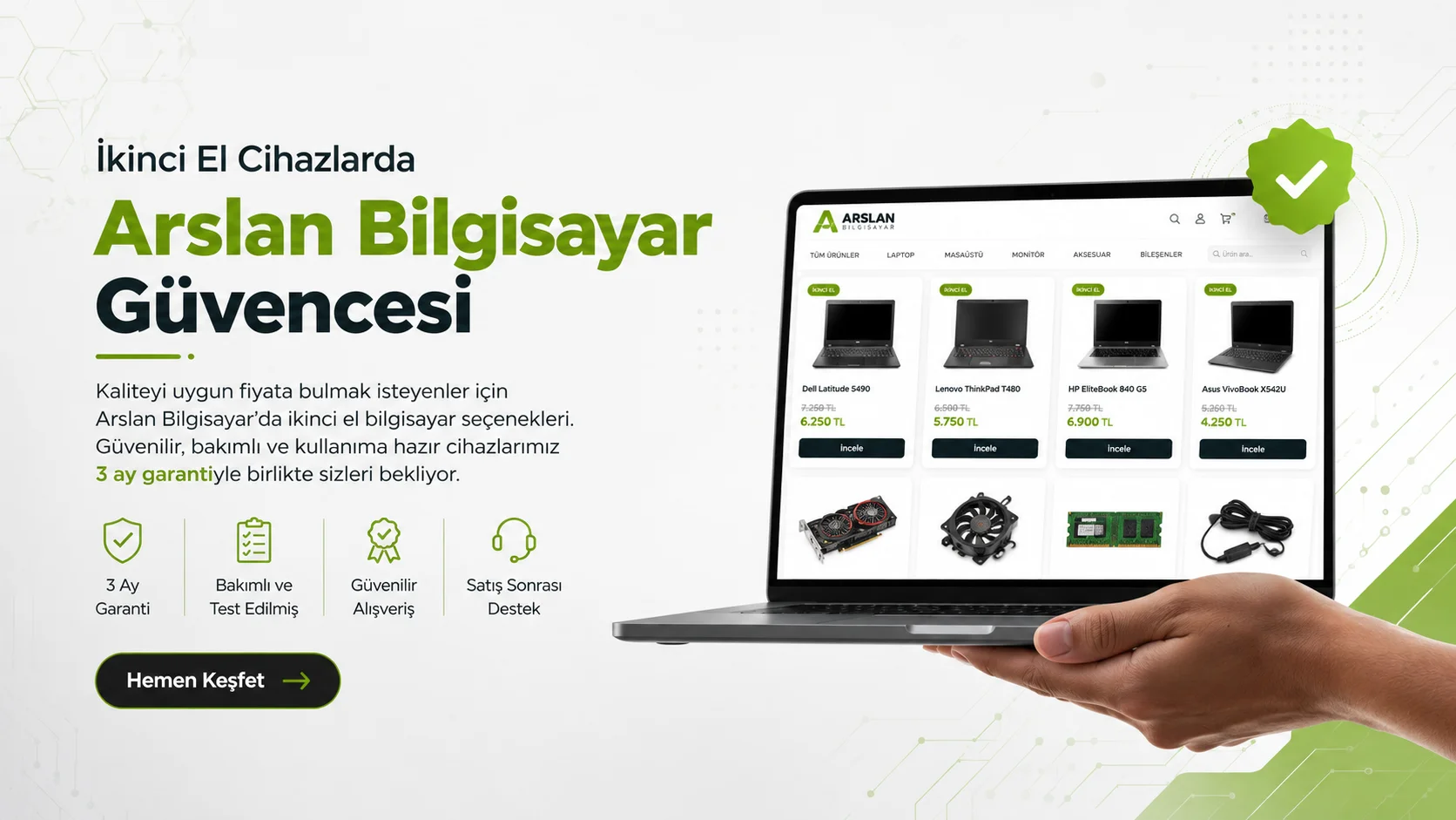 Arslan Bilgisayar ürün kampanyası